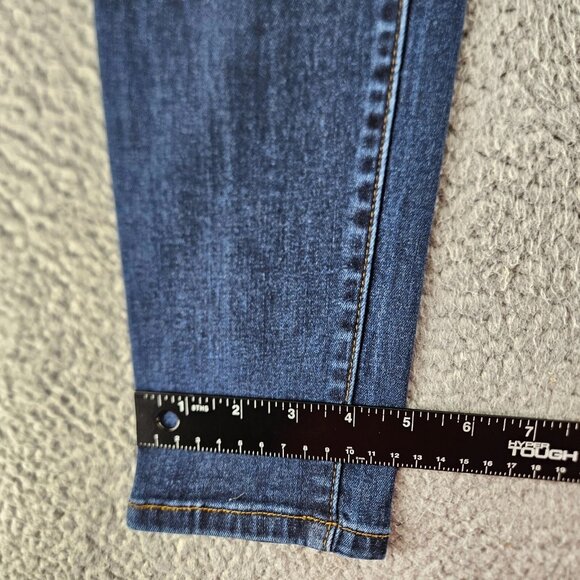 Kancan Jeans Womens 7 (28x29) Blue Mid Rise Skinny Dark Wash Stretch Denim - Picture 11 of 15